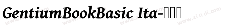 GentiumBookBasic Ita字体转换